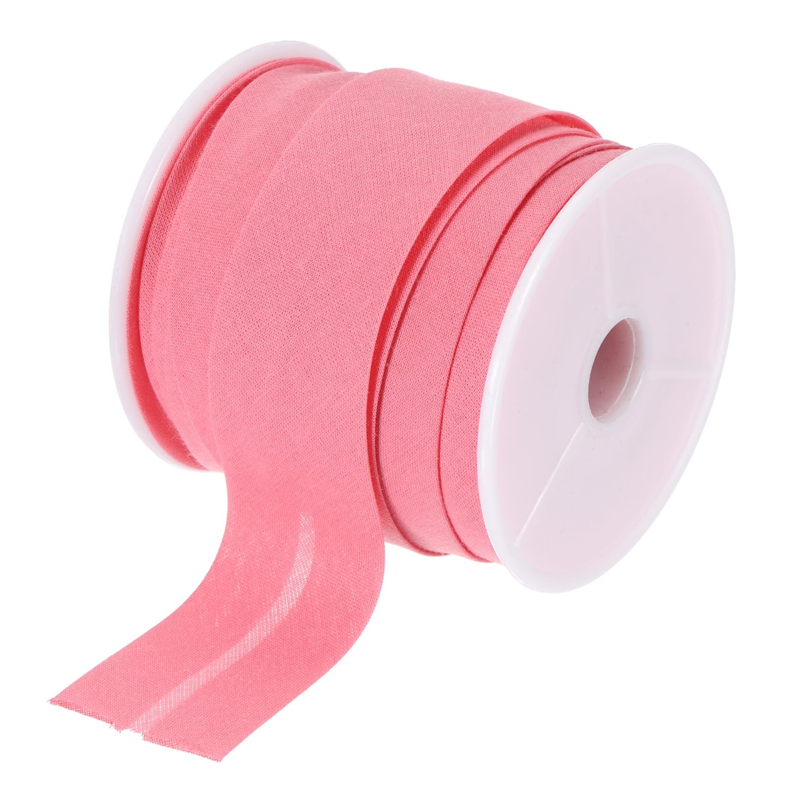sourcing map 1 Inch Single Fold Bias Tape Cotton Continuous Bulk Bias Tape for Sewing, Seaming Quilting Hemming Binding Crafts (Bright Red 10 Yards)