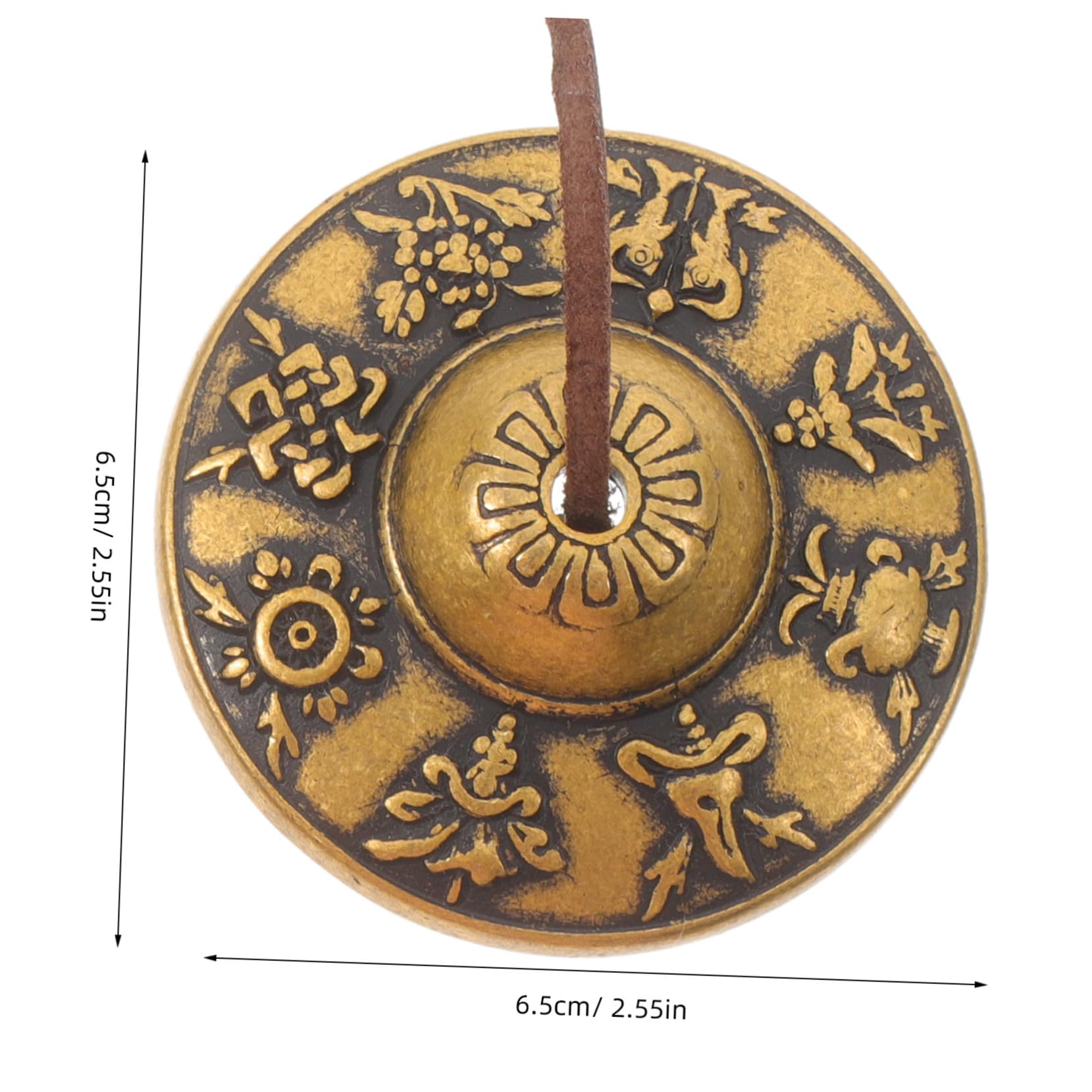 FUNOMOCYA Meditation Accessories Handmade Brass Bell Tingsha Bells Set for Chime Yoga Ritual Use