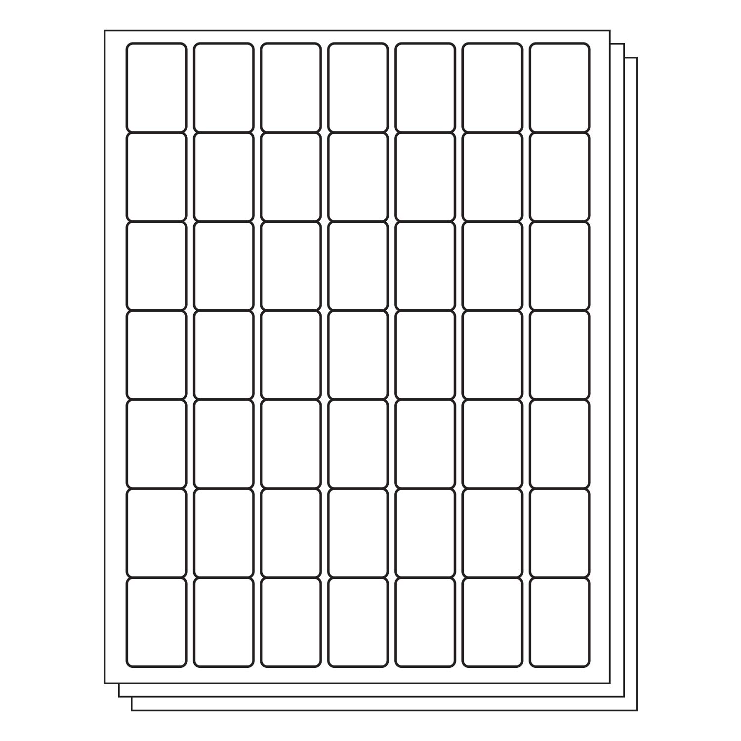 Amazon.com : 1 x 1-1/2 inch Bottle Labels - 49 Per Sheet, 73500 Labels ...