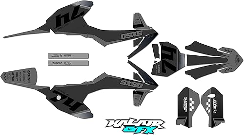 Miniatura 5 de Kit de gráficos para KTM 50SX MINI SX50 (2019) Serie Prestige Naranja 21 Mil - Adhesivos para moto Dirt Pit Bike Motocicleta, accesorios de