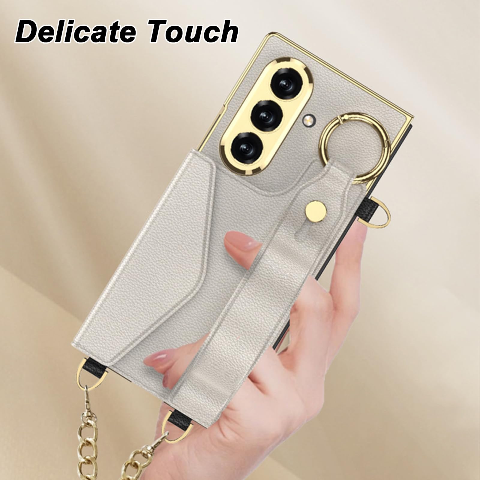 Galwaniczne etui do Samsung Galaxy Z Fold 8 Ultra, luksusowa stylowa skóra