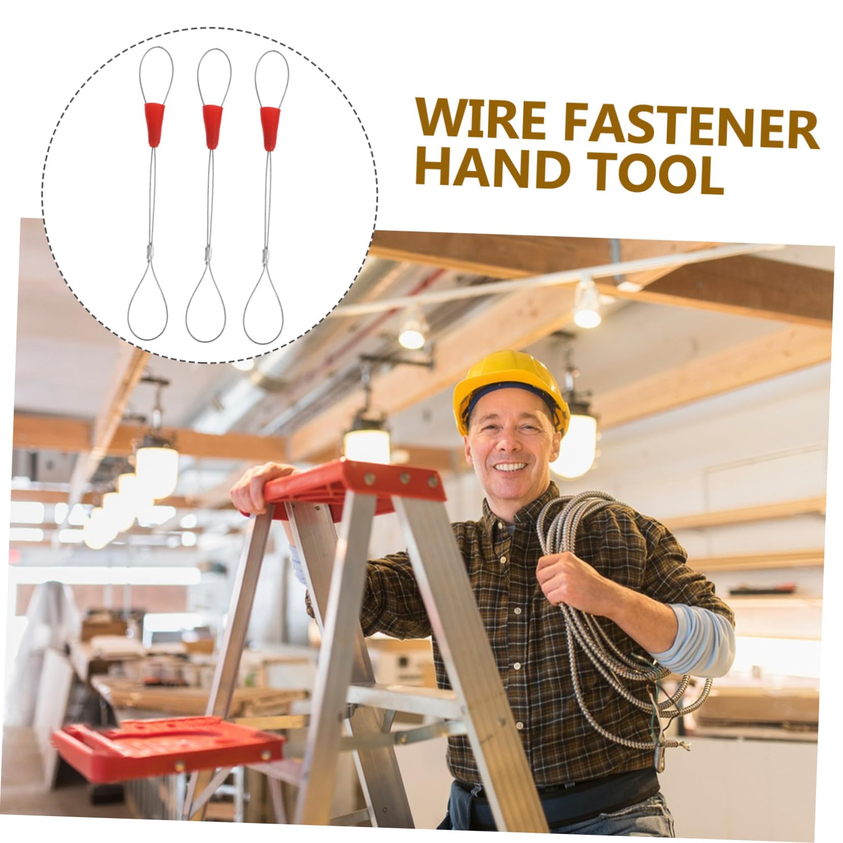 Tragbare Kabelzieher aus Stahl und Kunststoff mit Ergonomischem Design 5 Stück zum Einziehen und Befestigen von Drähten im Elektroinstallationsbereich