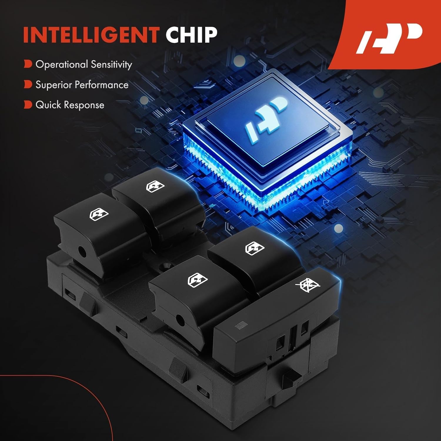 A-Premium Driver Side Master Power Window Switch Compatible with Chevrolet Malibu 2015, Malibu Limited 2016, Cruze 2011-2015, Cruze Limited 2016, Encore 2013-2016, Verano 2015-2017