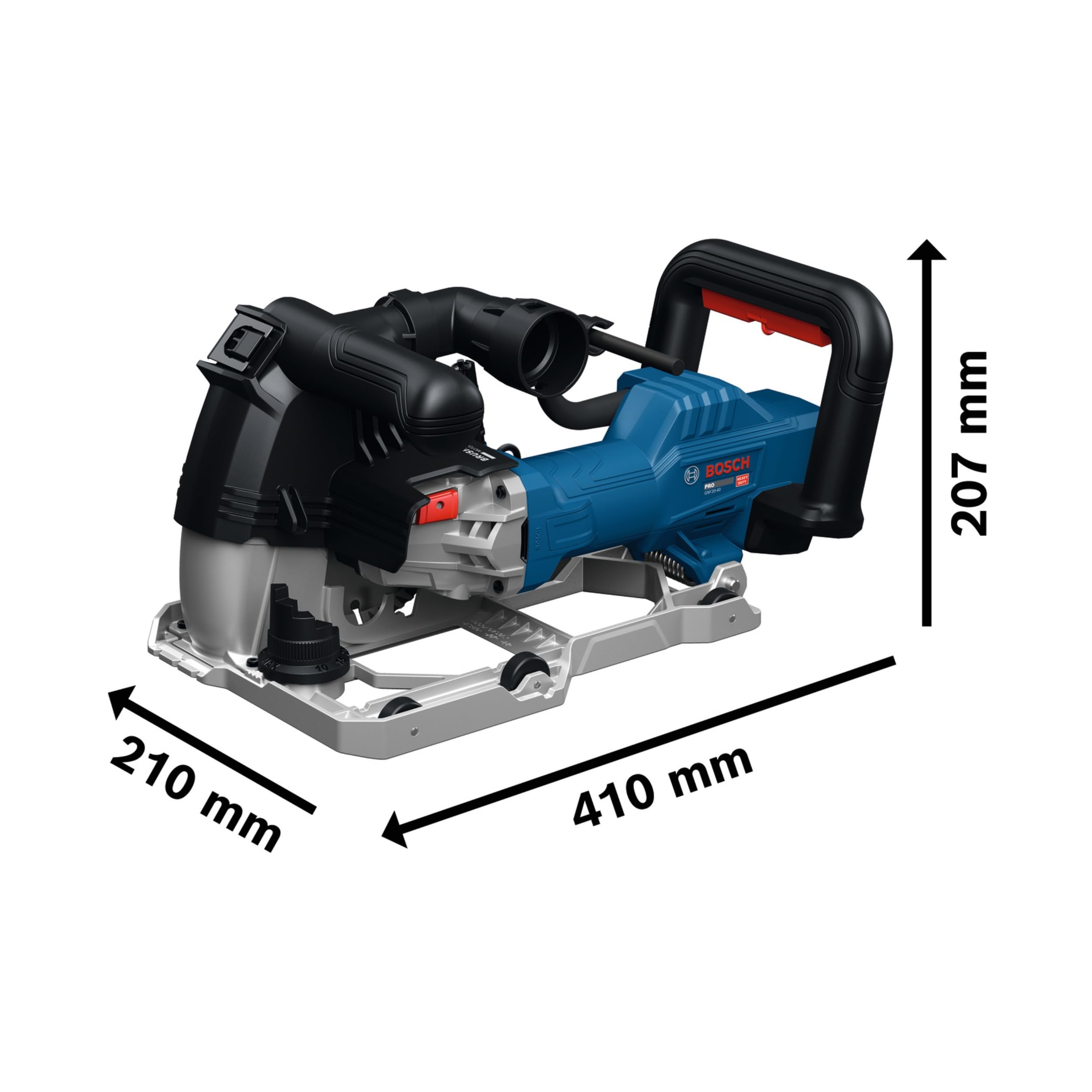 Bosch PRO Kabelgebundene Mauernutfräse GNF20-40 (inkl. 2x Diamanttrennscheibe 150mm, 1x L-BOXX)