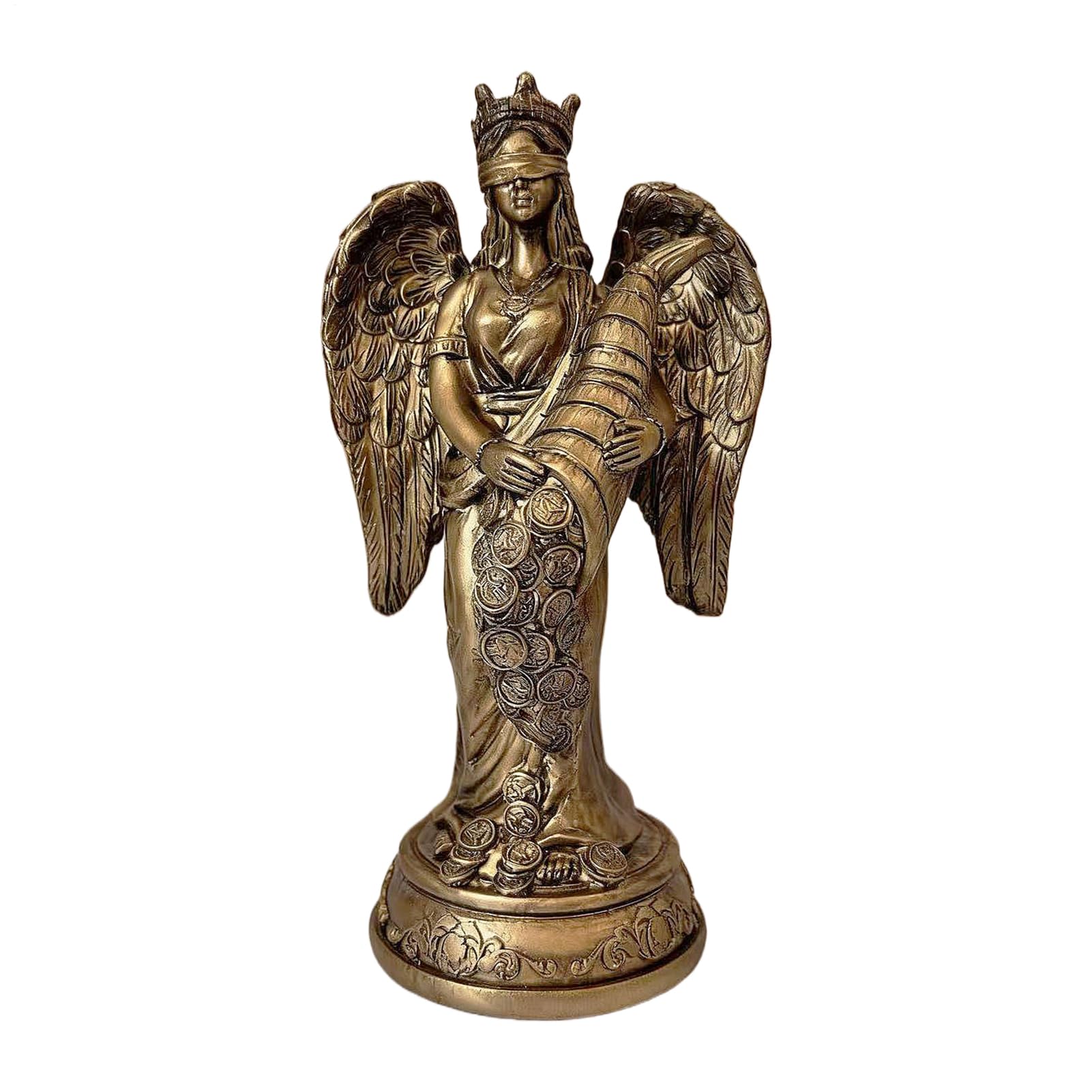 Statue de la déesse de la fortune en résine pour bureau et étude