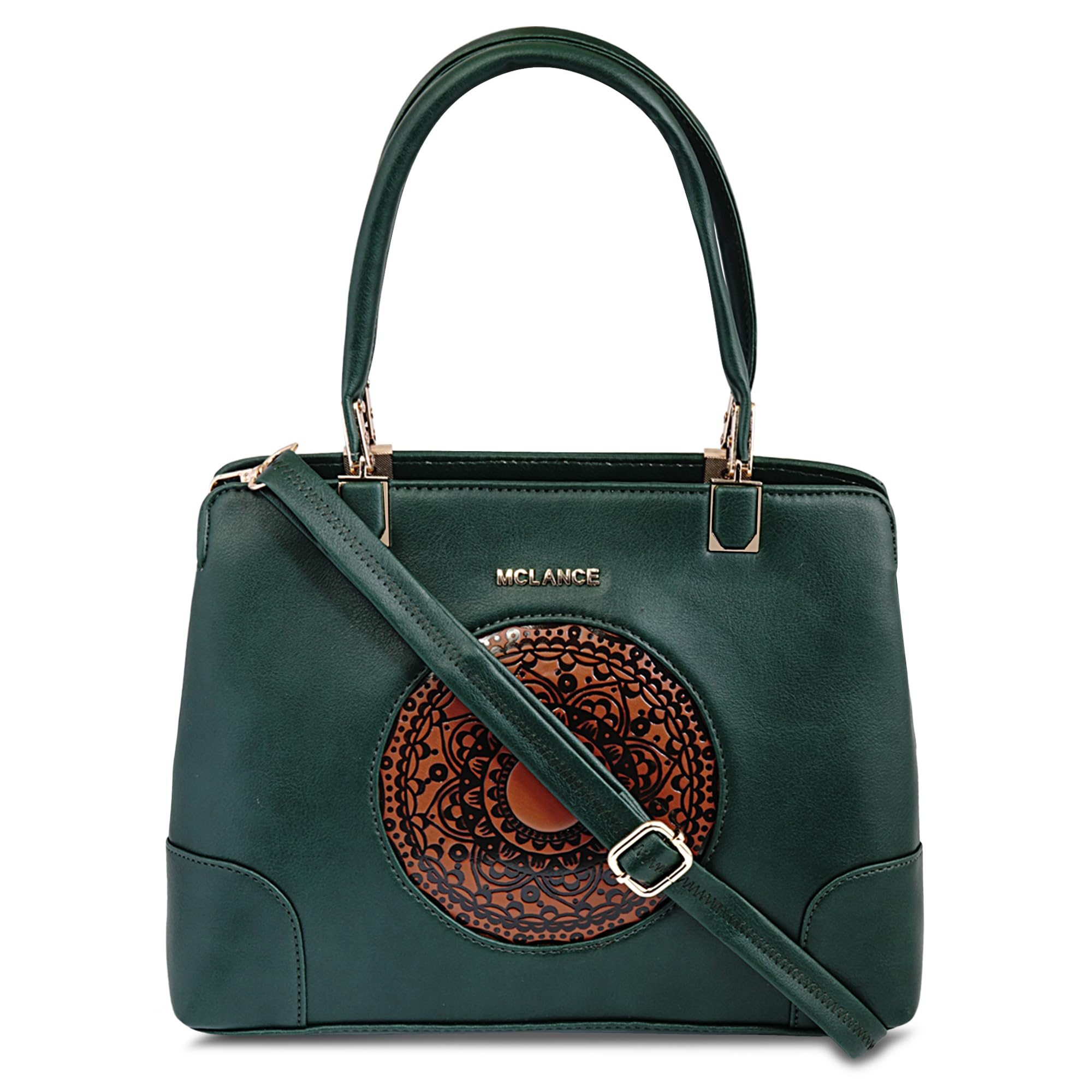 Mclance Women & Girl Trendy Stylish Handbag/Massenger Bag, Long Shoulder Strap CARVED HANDBAG_D GREEN (Pack Of 1) (B0CWXSKTJW) Amazon Price History, Amazon Price Tracker