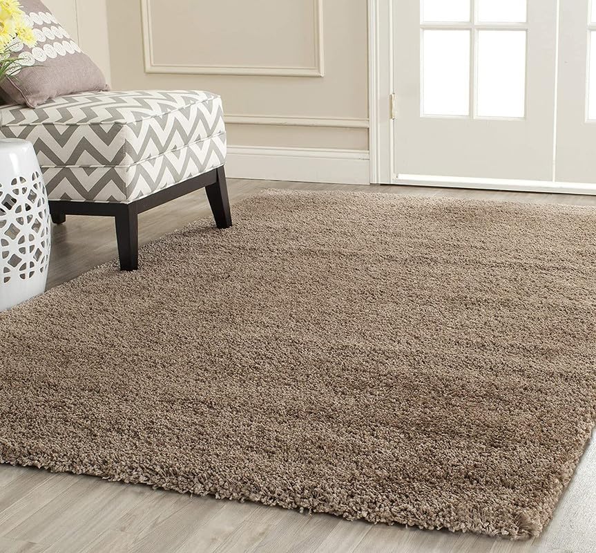 Image of Shaggy Area Rug - Extra Plush Luxury Carpet, Super Soft & Cozy Feel| Perfect for Living Room, Bedroom, and Stylish Home Decor- Beige (7 x 10 ft)