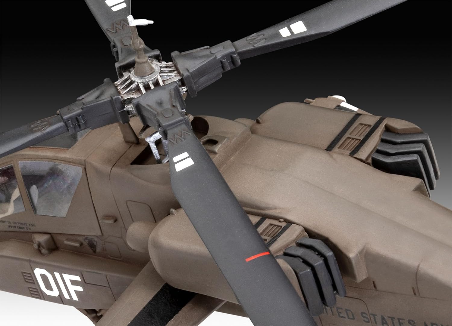 Revell 03824 AH-64A Apache 1:72 Scale Unbuilt/Unpainted Plastic Model Kit