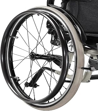 Wheelchair Push Rim Grip Cover 22/24 Inch Silicone Wheelchair Hand Push Cover, Anti-Slip Abrasion Resistant Push Rim Cover for Wheelchair Wheel, Wheelchair Wheel Tire Cover,C,22IN