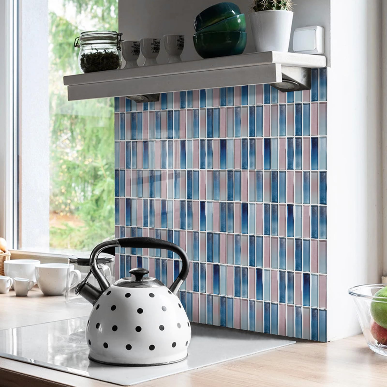 Fliesensticker Mosaikfliesen Klebefliesen Küche Fliesenaufkleber Boden