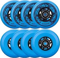 Rodas de hóquei em linha para ambientes externos Asfalto | Substituição de rodas de skate 85a | 68 mm, 72 mm, 76 mm, 80 mm Tamanhos | Preto, azul, vermelho | Fitness, Freeride, Slalom, Urban|