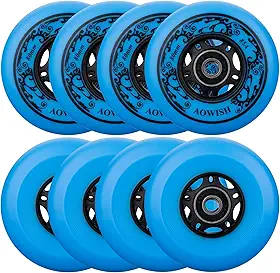 Rodas de hóquei em linha para ambientes externos Asfalto | Substituição de rodas de skate 85a | 68 mm, 72 mm, 76 mm, 80 mm Tamanhos | Preto, azul, vermelho | Fitness, Freeride, Slalom, Urban|