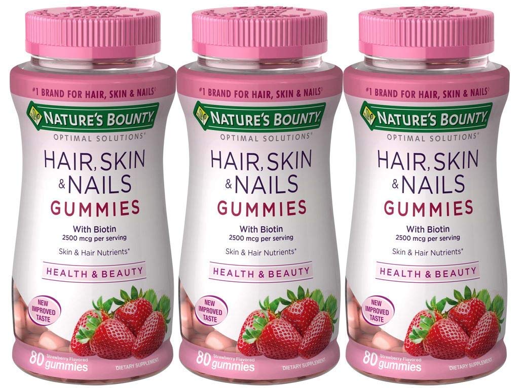 Gommes cheveux Nature's Bounty : votre routine beauté du matin en 3 flacons