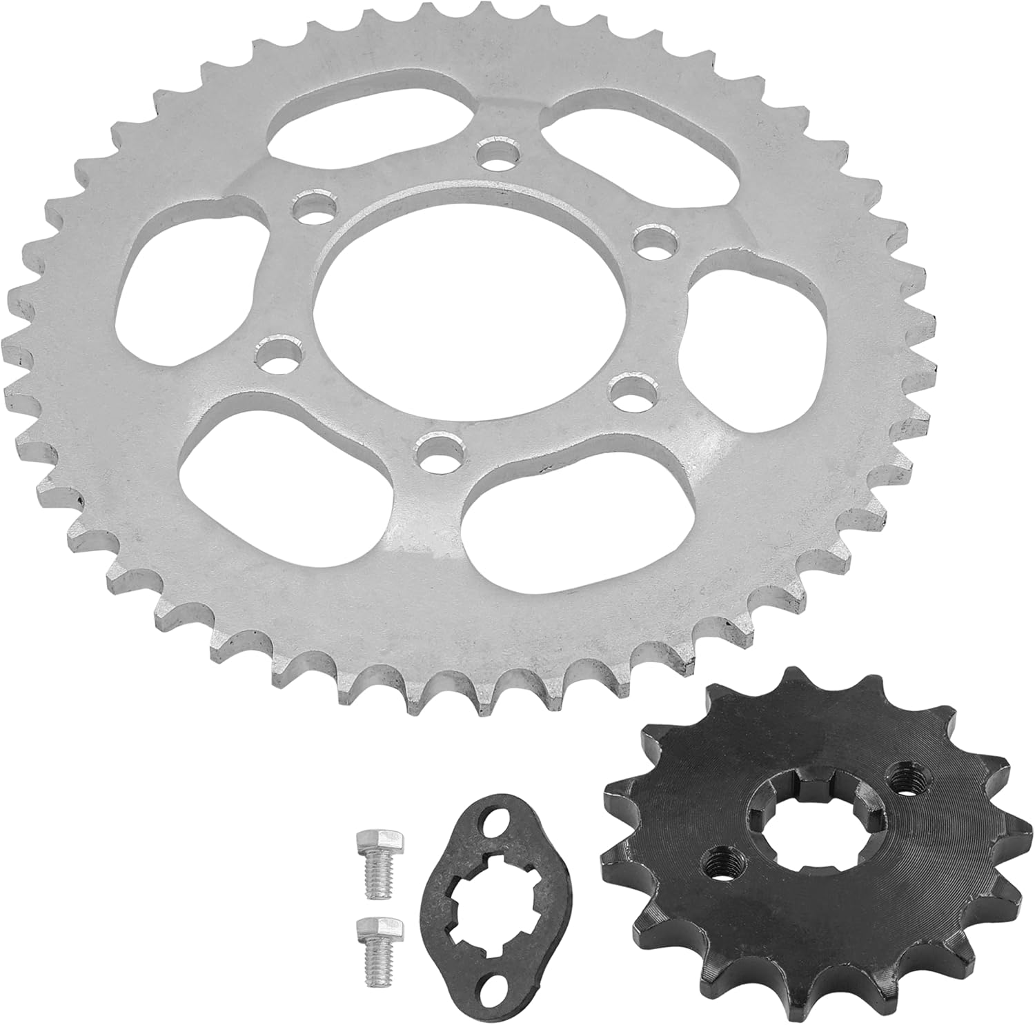 Caltric Front and Rear Sprockets Kit compatible with Yamaha Serow 225 XT225 1992 1993 1994 1995-2007