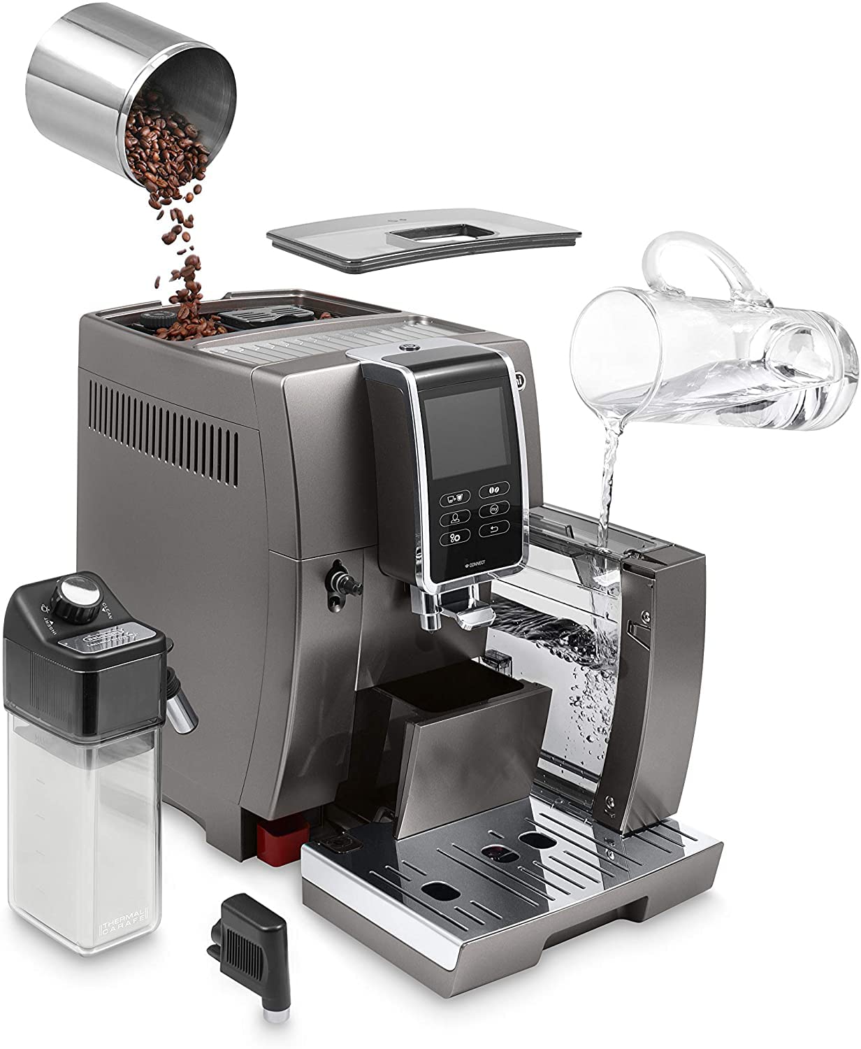 De'Longhi Fully Automatic Coffee Machine, Bean to cup with integrated