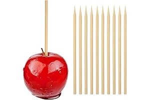 HANSGO 7-Inch Caramel Apple Skewer Sticks, Multipurpose Candy Apple Sticks for Caramel...