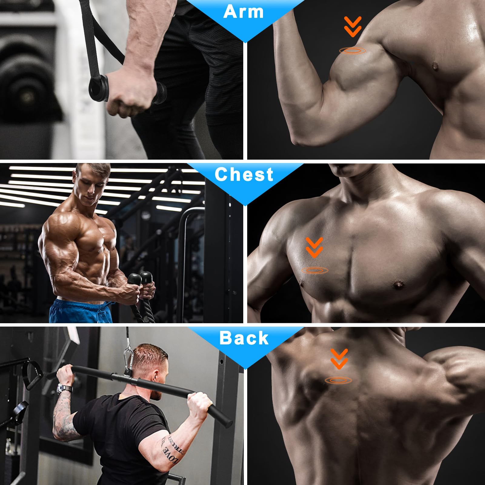 Polea Gimnasio Casa, DIY Triceps Polea Gym Casa Polea Maquina Musculacion Sistema de Poleas Gimnasio Casa Entrenamiento Pecho Espalda Tríceps