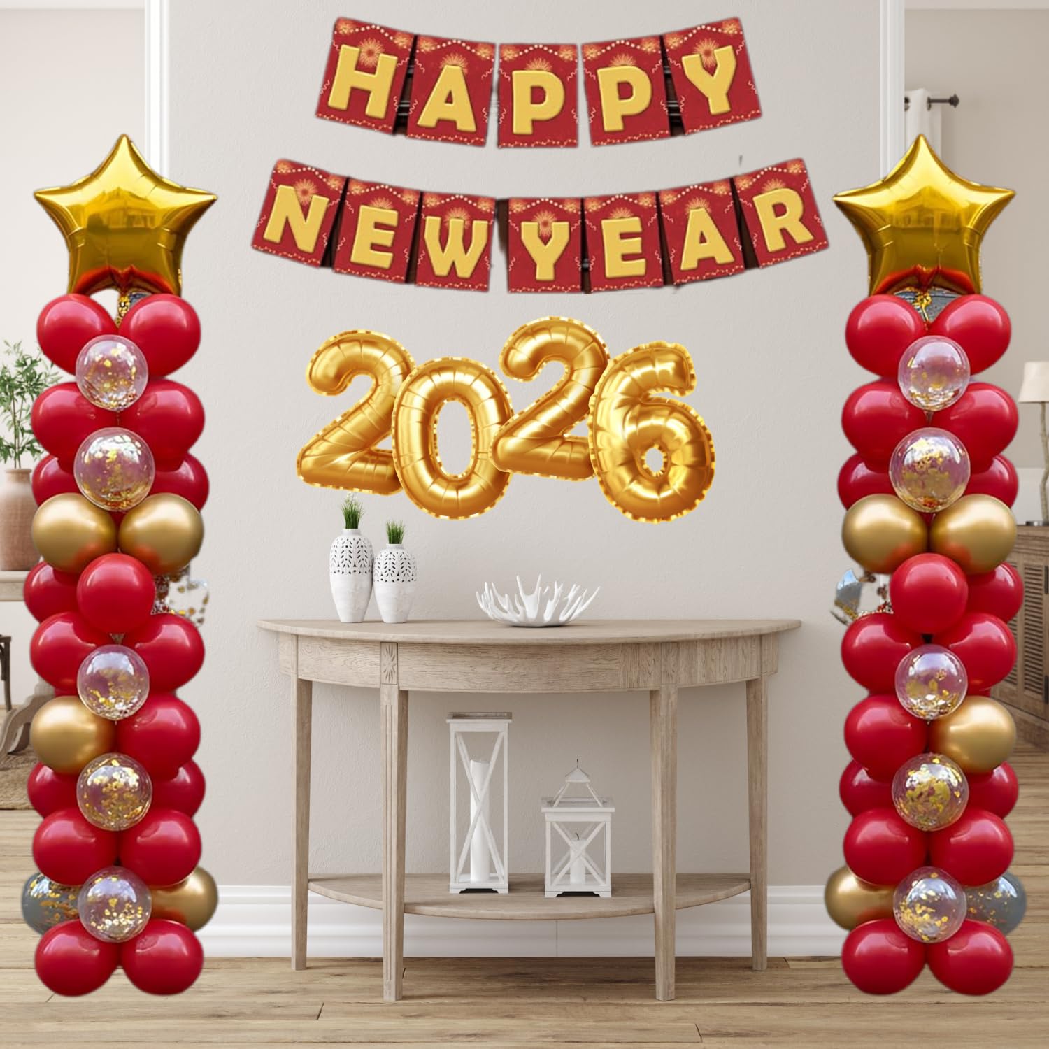 ⁂2026 new year decoration⁂ お正月飾り Happy New Year Decoration Combo - 43 Pcs 2026 Happy New Year