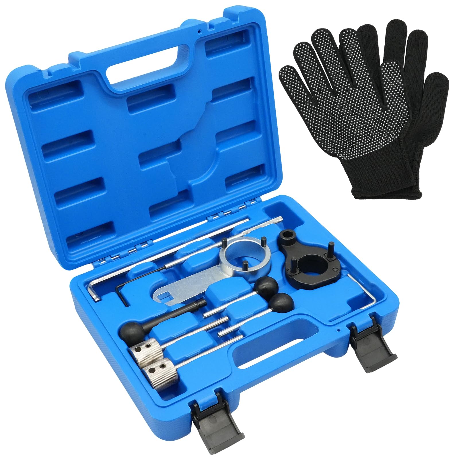 Jeu D'outils de Réglage du Moteur 10 Pcs, Outils de Changement de Courroie de Distribution, Compatibles avec VW, Audi, Seat, VAG EA288, 1.4, 1.6, 2.0 TDI CR