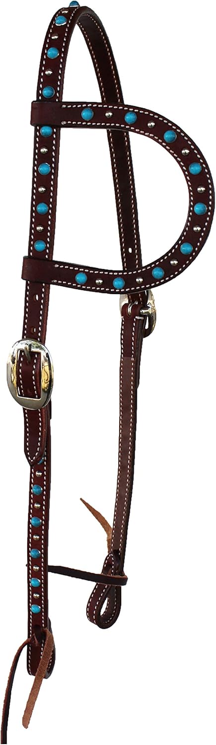 CHALLENGER Horse Saddle Tack Bridle Western Leather Headstall 78RT07HA