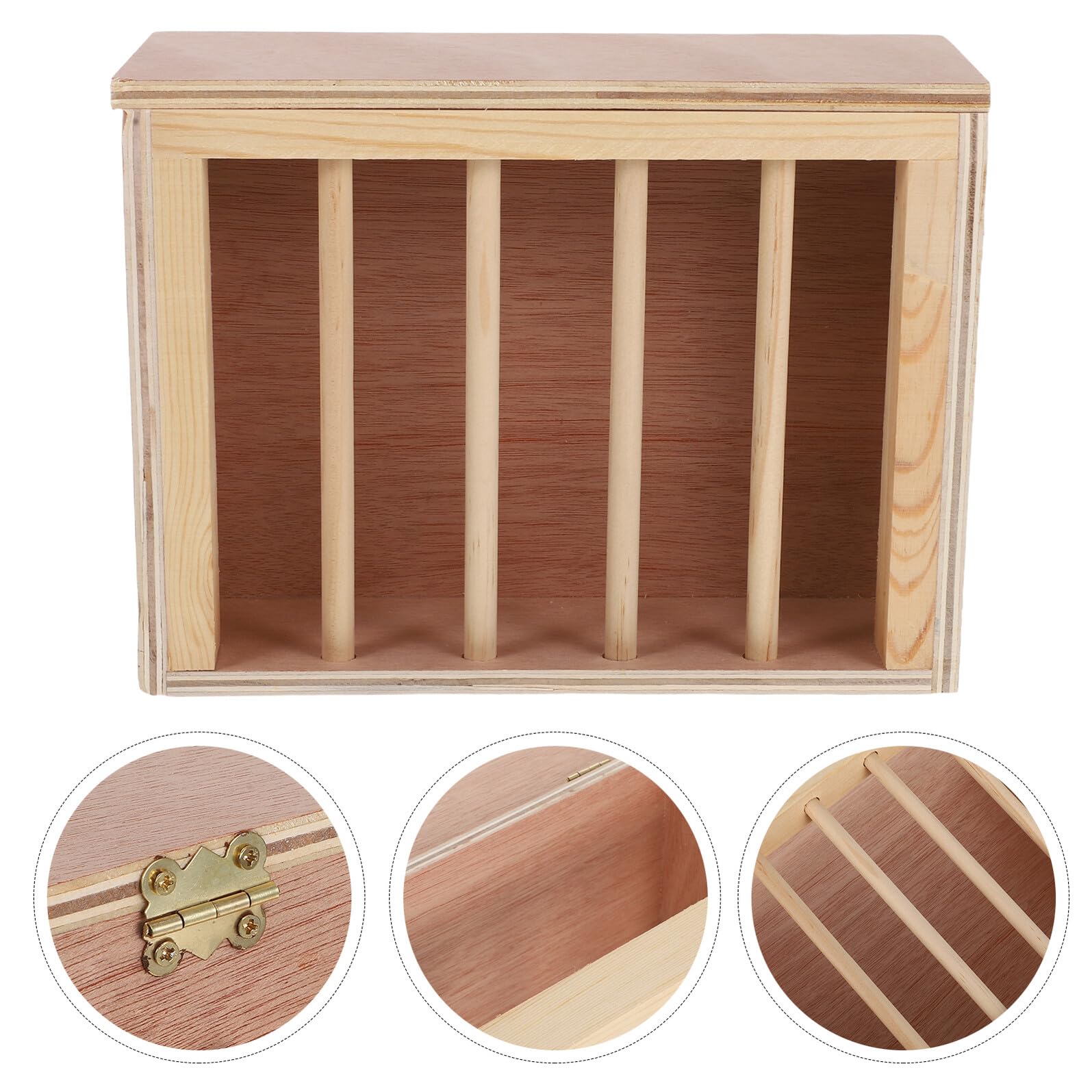 Toyvian Râtelier à Foin pour Lapins Mangeoire à Foin pour Cage pour Petits Animaux Chinchillas Cochons Bois pour Animaux De Compagnie