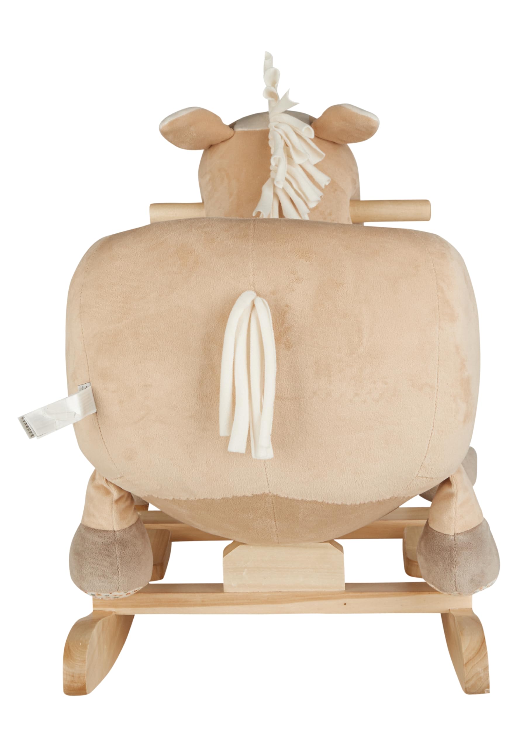 Sterntaler Schaukeltier Pferd Sunny - Schaukeltier aus samtig weichen Materialien - Schaukelpferd für Kinder mit Mähne und Schweif - Spielzeug Wippe für Baby und Kinder, lichtbeige
