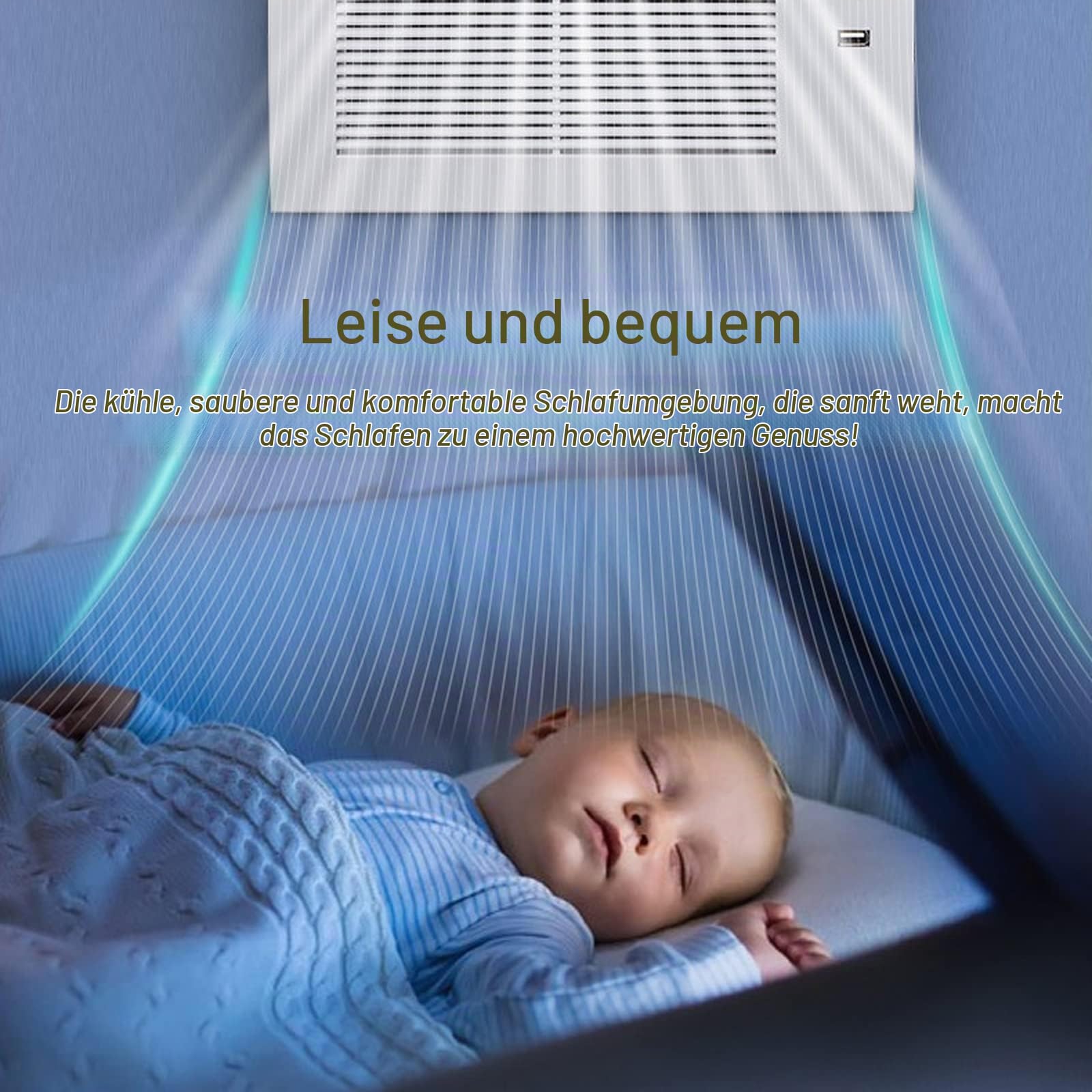 Tragbare 280-W-Mini-Split-Klimaanlage mit Kühlfunktion, intelligenter Zeitschaltuhr und freier Fensteraussicht für Schlafzimmer in Mietwohnungen (kein externes Gerät erforderlich).