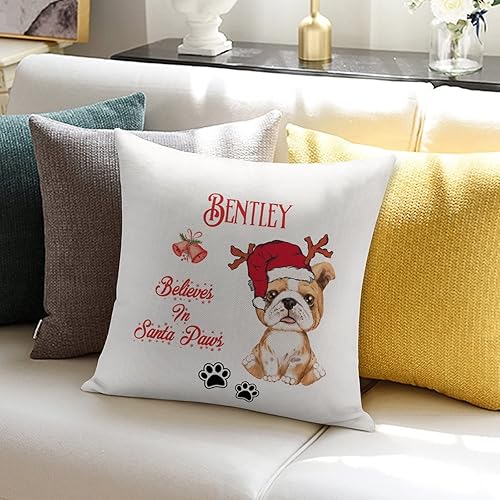 Miniatura 6 de Decoración de perro para sala de estar cojines decorativos para sala de estar 18 x 18 pulgadas fundas de cojín cuadradas de lino fundas de cojín