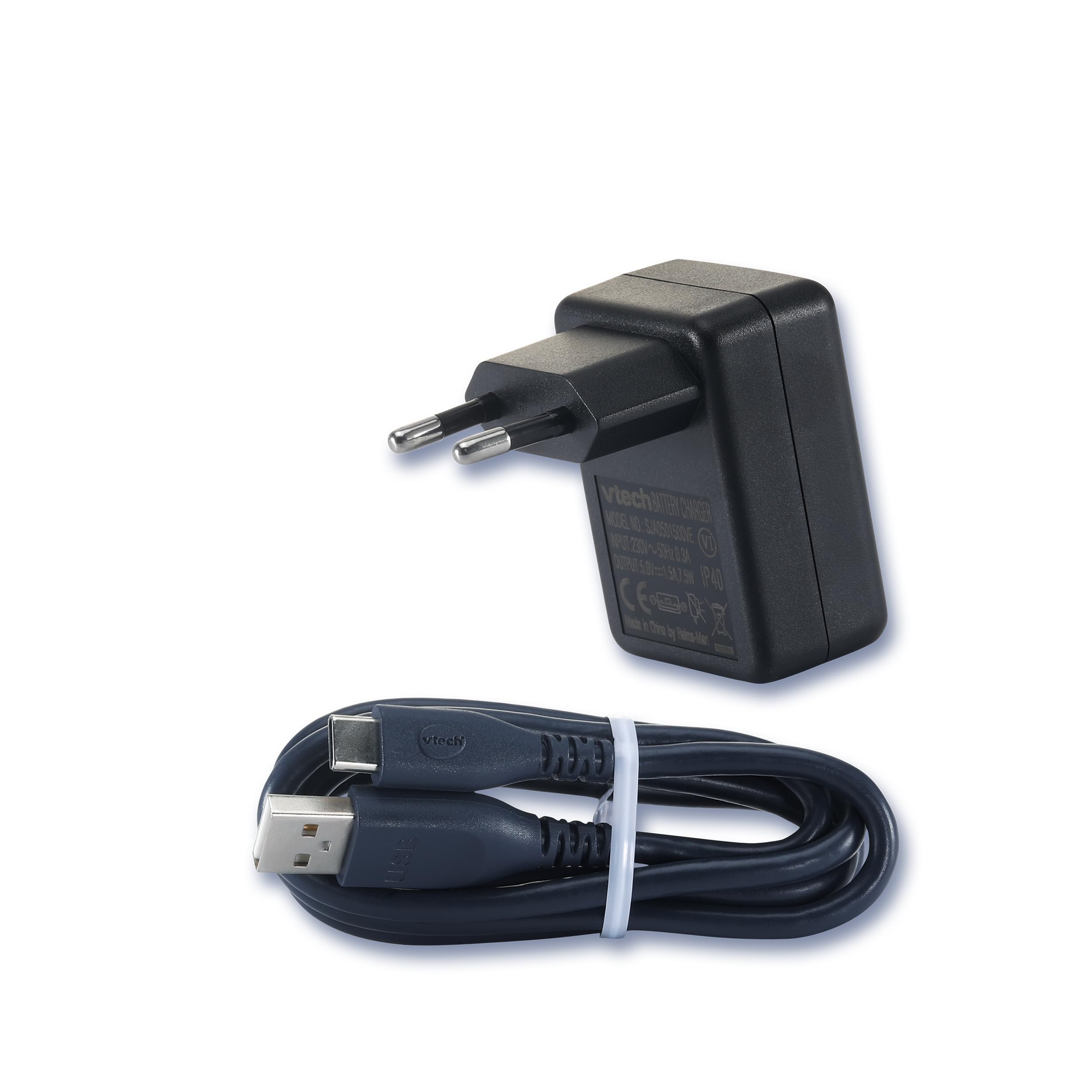 Vtech Kidimagic Galaxy Light – Magisches Stimmungslicht und Wecker für Zauberhafte Momente – Für Kinder von 6-12 Jahren USB-C Netzadapter