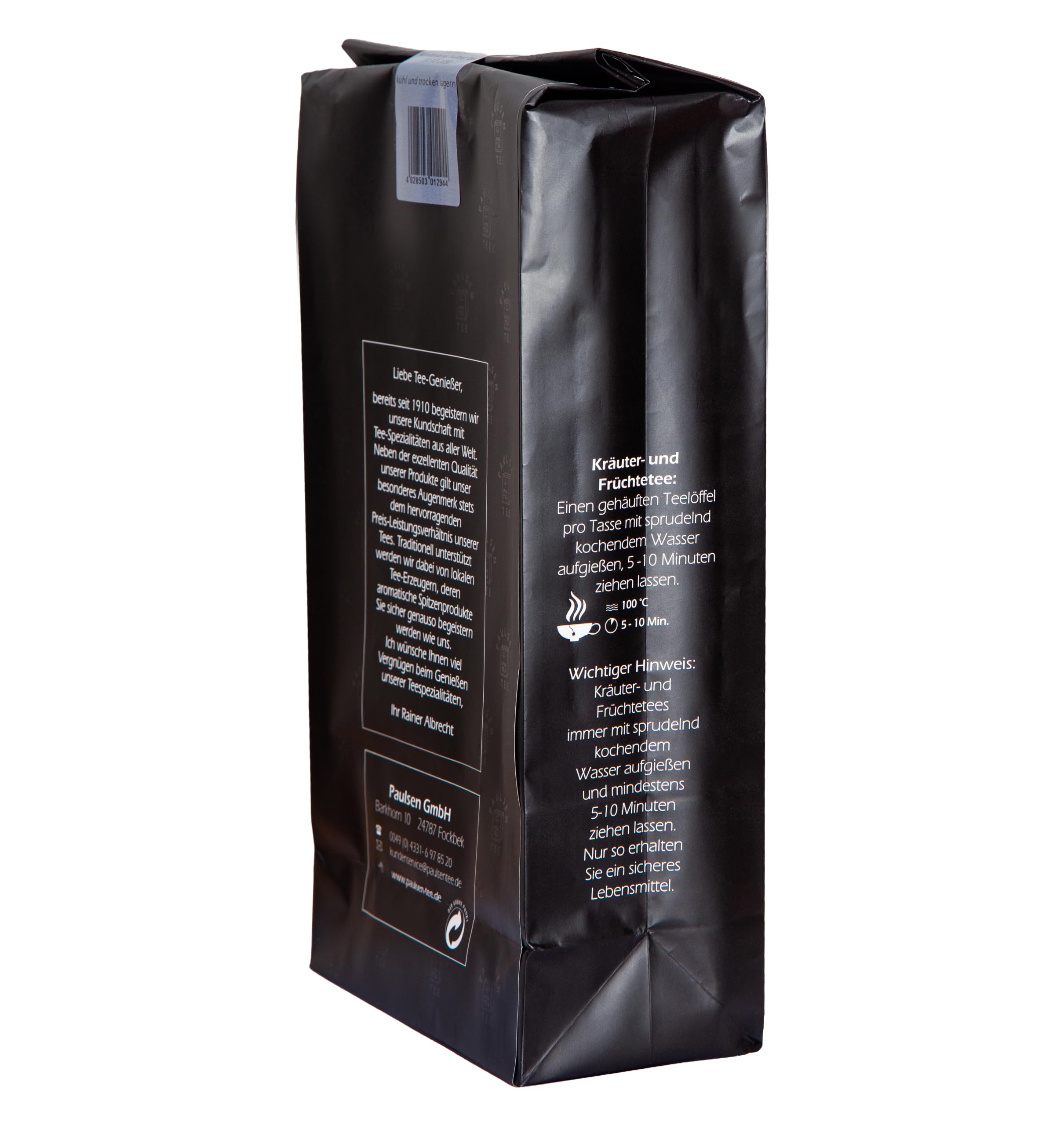 Paulsen Tee Pure Tea - Darjeeling First Flush FTGFOP1 - Ernte 2026 - schwarzer Tee - 1000g
