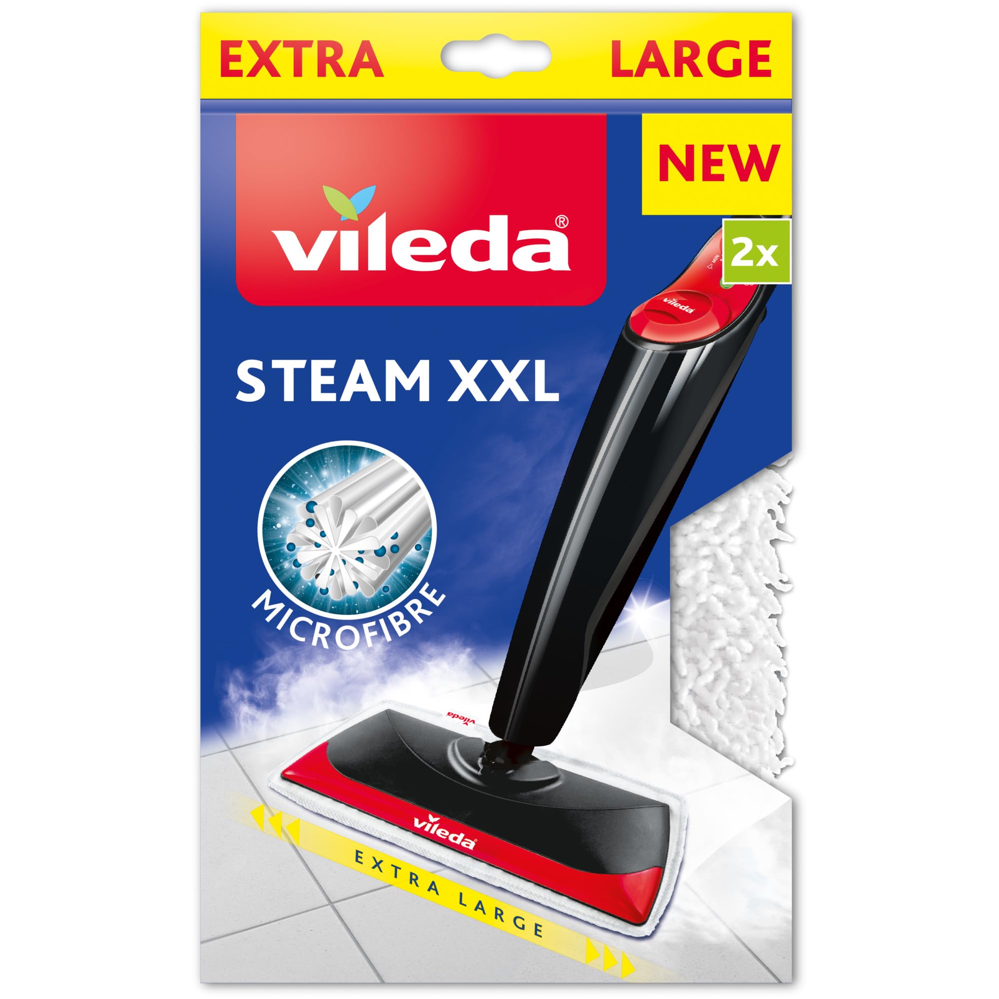 Vileda 161717 Steam Mop Refill, White, Single