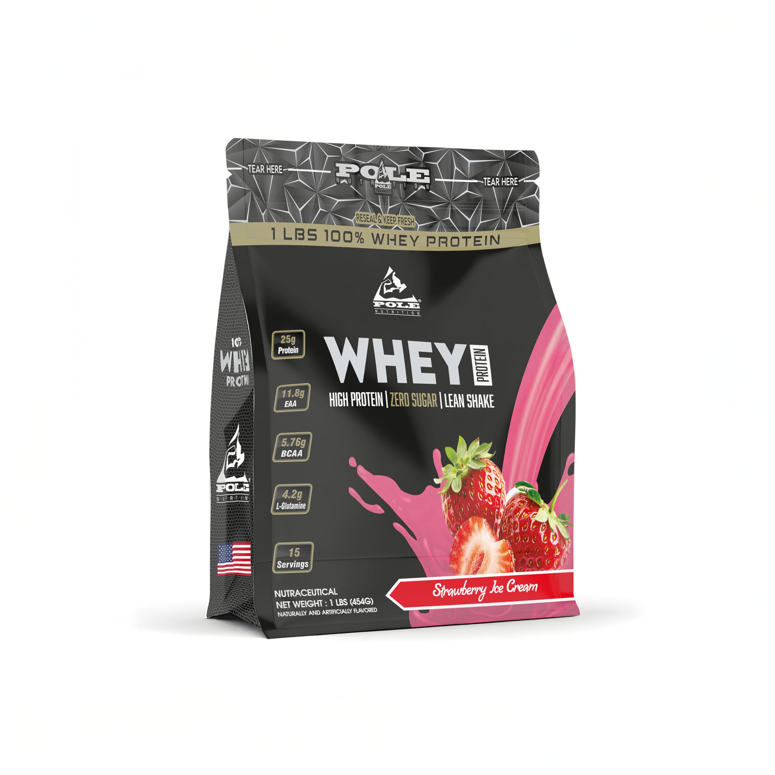 Pole Nutrition Whey Protein | Lean Muscle Shake | High Protein, Zero Sugar | 1 Lbs (454g) | Supports Recovery & Muscle Growth (1 lbs, TIRAMISU CAKE) — Amazon image 9
