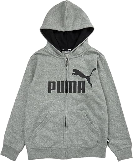 Amazon Co Jp プーマ Puma プーマ Puma キッズスウェットジャケット Ess フーデッドスウェットジャケット 03グレー 130 ファッション