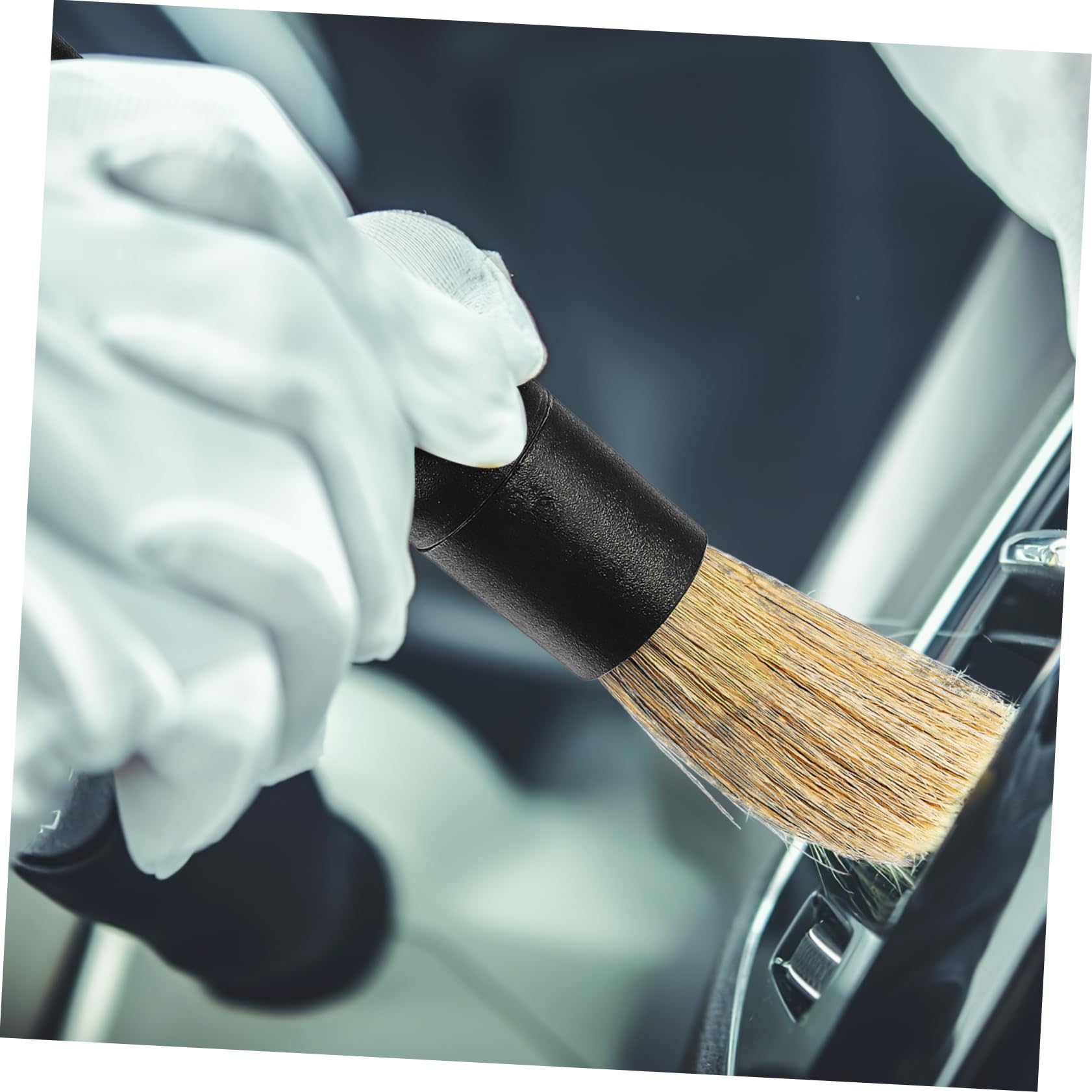 MAGICLULU 1 Set Spazzole per Detailing Auto con Teste Sostituibili Kit Pulizia Interni Auto Professionale