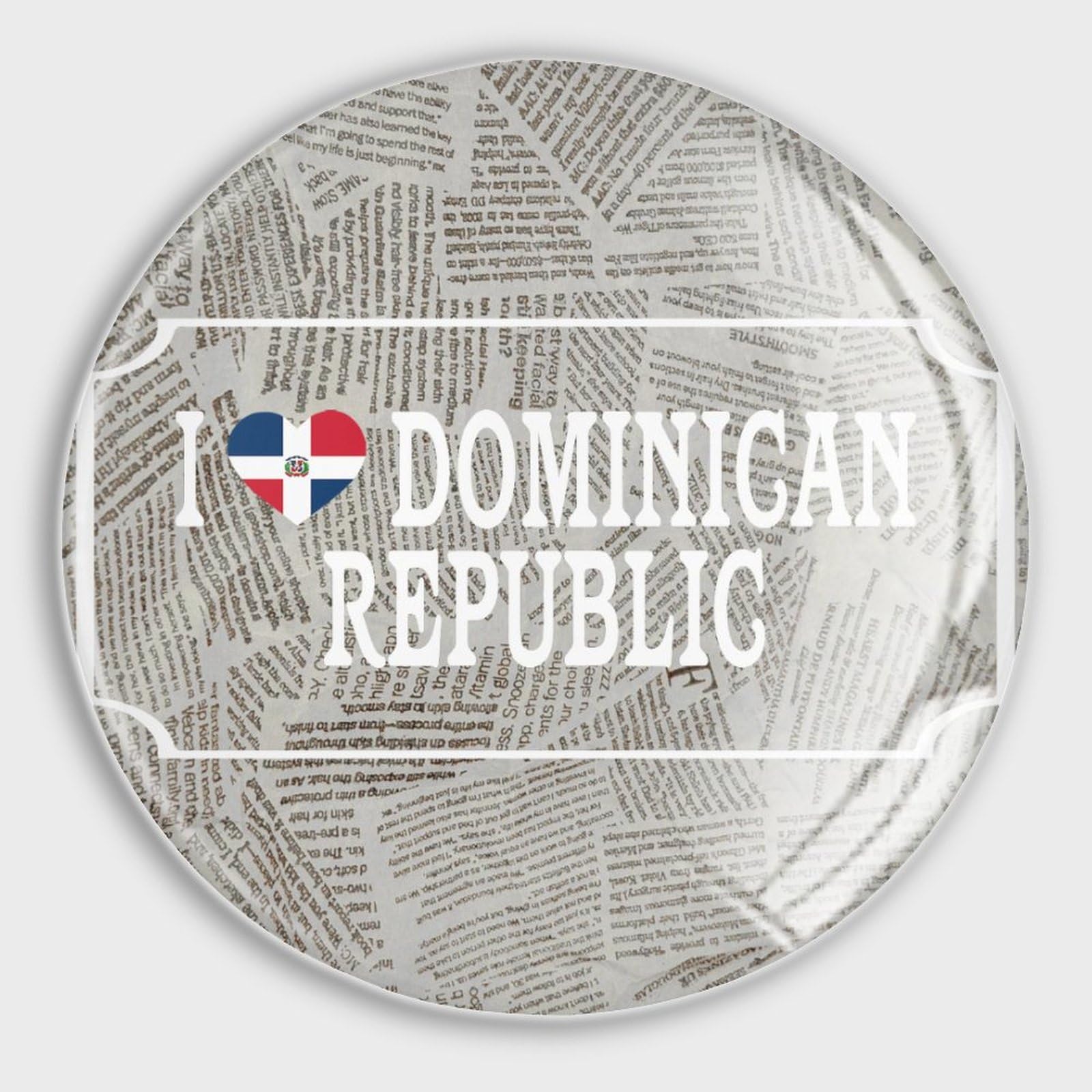 Glas-Kühlschrankmagnete "I Love Docan Republic", Aufschrift "I Choice Peace", starke Magnete, Nationalflaggen, lustige Magnete, Kühlschrankmagnete für Büro, Schrank, Kühlschrank, 4 Stück