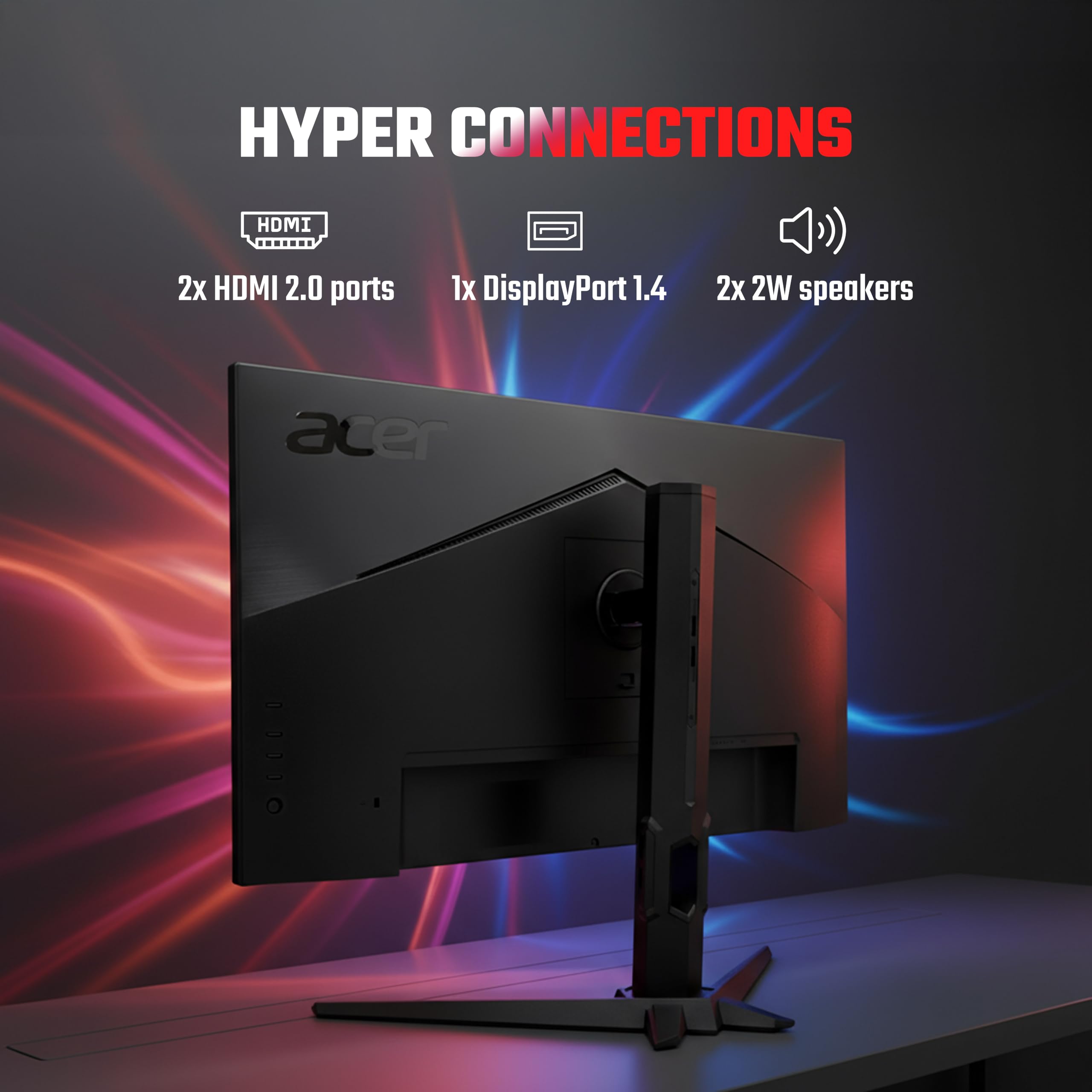 Acer Nitro XV272U X1 27 Inch WQHD (2560×1440) IPS Gaming Monitor | 200Hz Refresh Rate | 0.5ms GTG | AMD FreeSync Premium | HDR400 | 2×HDMI, DP | ErgoStand | 2W×2 Stereo Speakers | DCI-P3 90% | Black — Amazon image 10