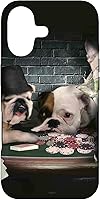 Vista 32 de Funda divertida para iPhone 12/12 Pro Dog Dogs Play Cards