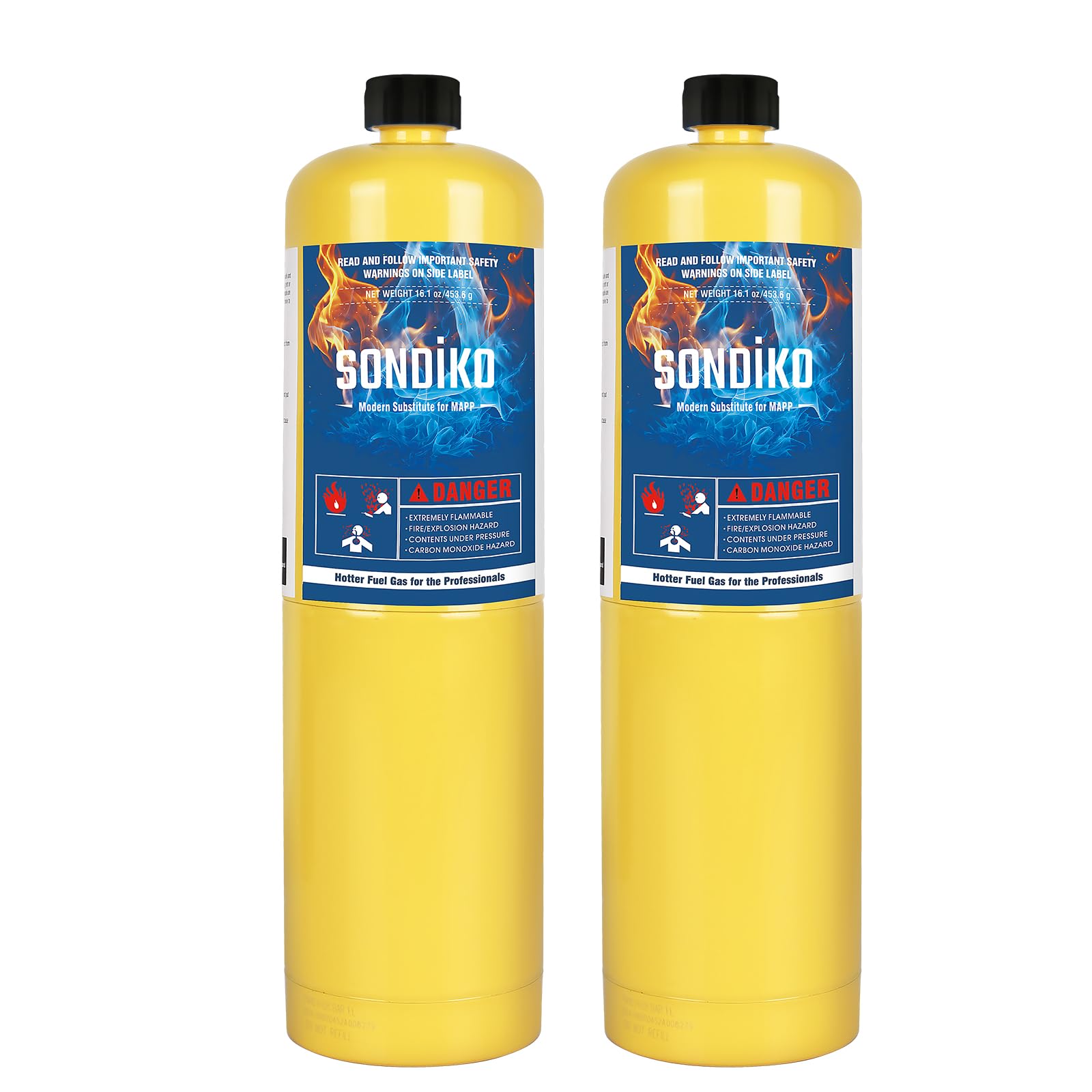 Sondiko 2 Pack Pre-Filled Propane Cylinders