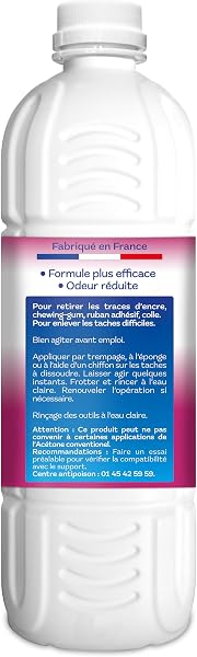 Onyx Biotech - Substitut d’Acétone pour Bricolage - Dissolvant, Dégraissant, Détachant Multi-Surface, Colle, Vernis, Peinture, Feutre, Autocollant - Fabrication Française - 1L - 2
