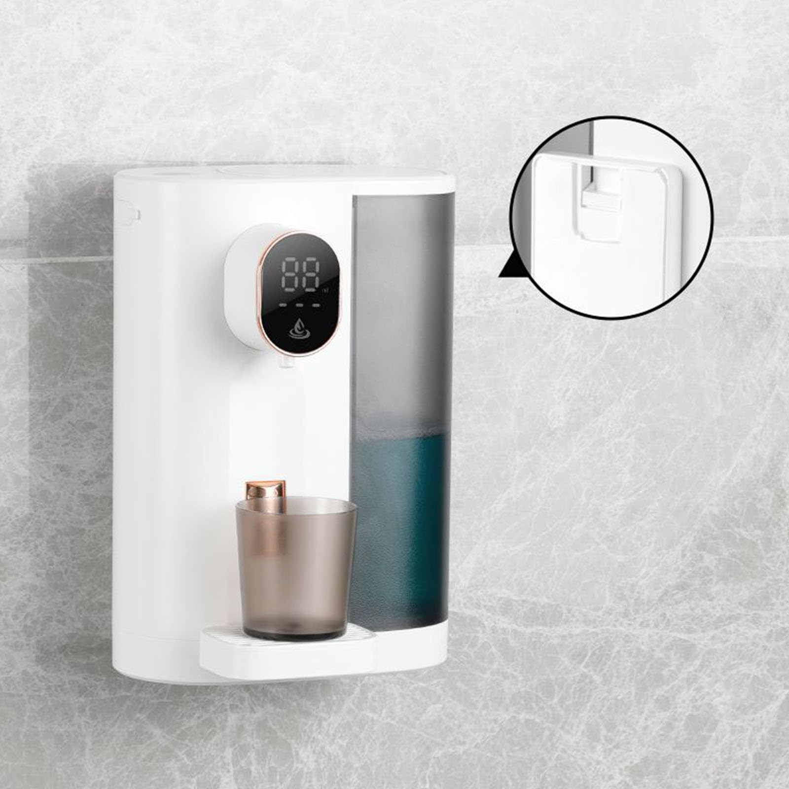 Dispositivo per collutorio intelligente touchless, con grande capacità da 600 ml e alimentazione ricaricabile, per uso domestico, prodotto per l'igiene verbale della famiglia