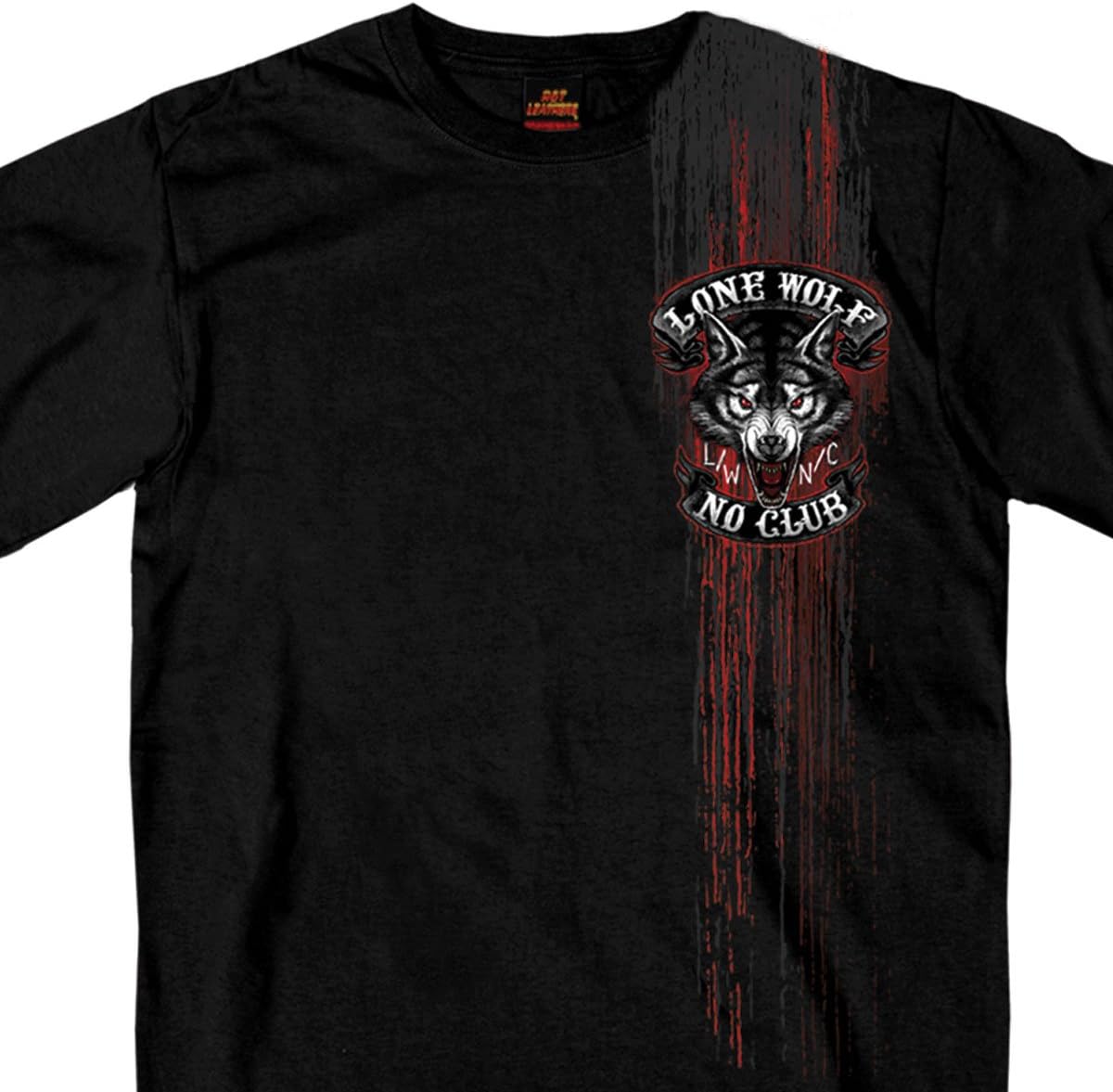 Jumbo Lone Wolf 1% Cotton Double Sided Printed Biker T-Shirt