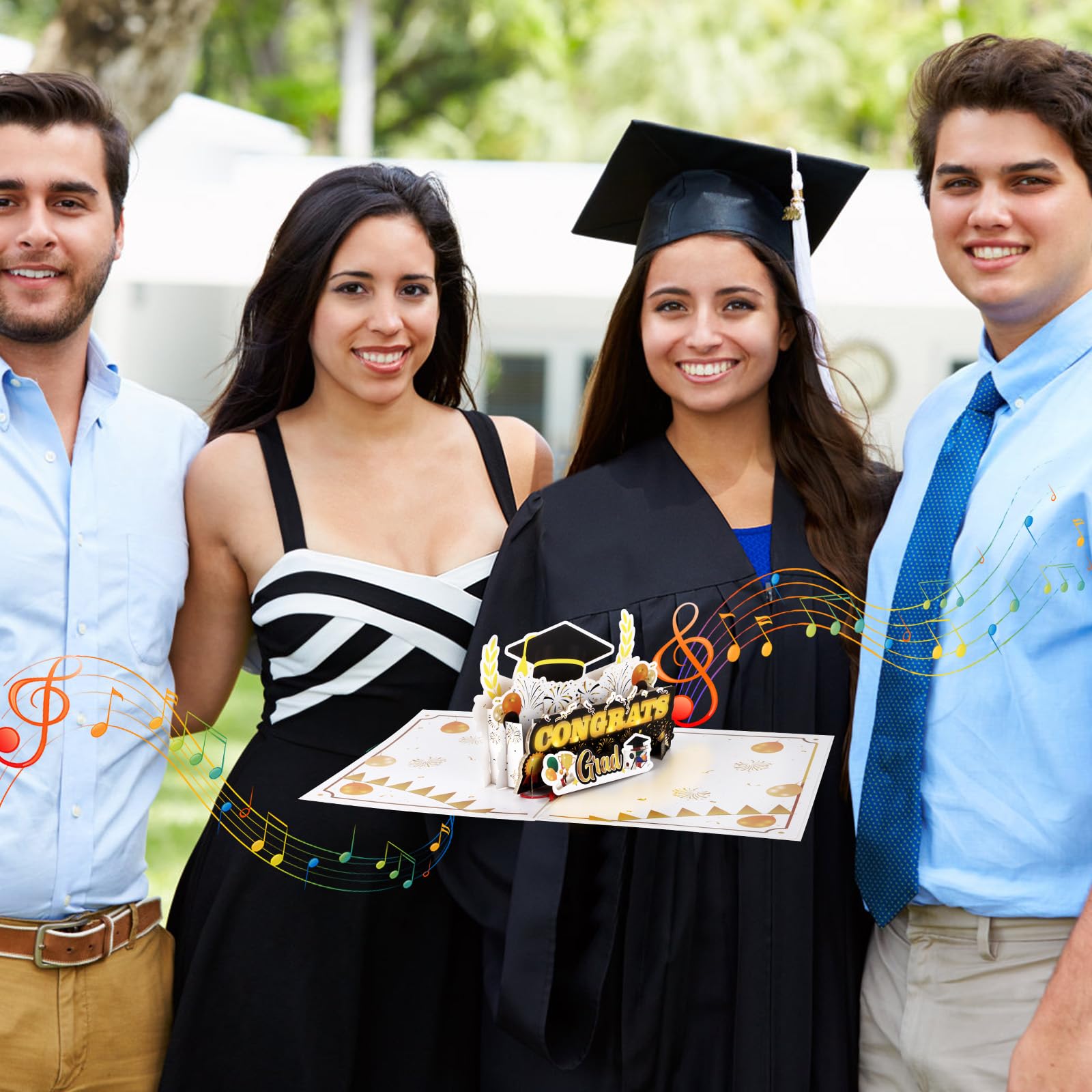 Lemicin Carte De Remise De Diplôme Pop-up 3D Avec Lumières Et