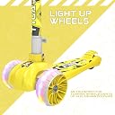 Tygatec 3 Wheel Kids Scooter for Year 5 to 14, LED Magic Wheels, Smart Kick Scooter with Fold-able & Height Adjustable Handle for Baby Boys and Girls with Foot Brakes (Yellow) gallery image