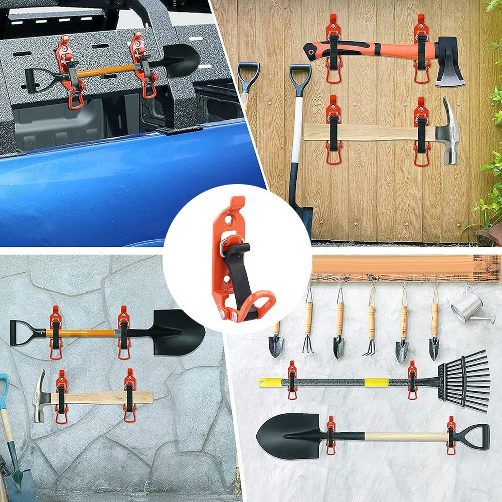 DcnrInsr Fist Clamp Car Trailer RV Boat Home Accessories Orange Metal for Mounting Tools Equipment Auto Wall Mounting Brackets - Image 2