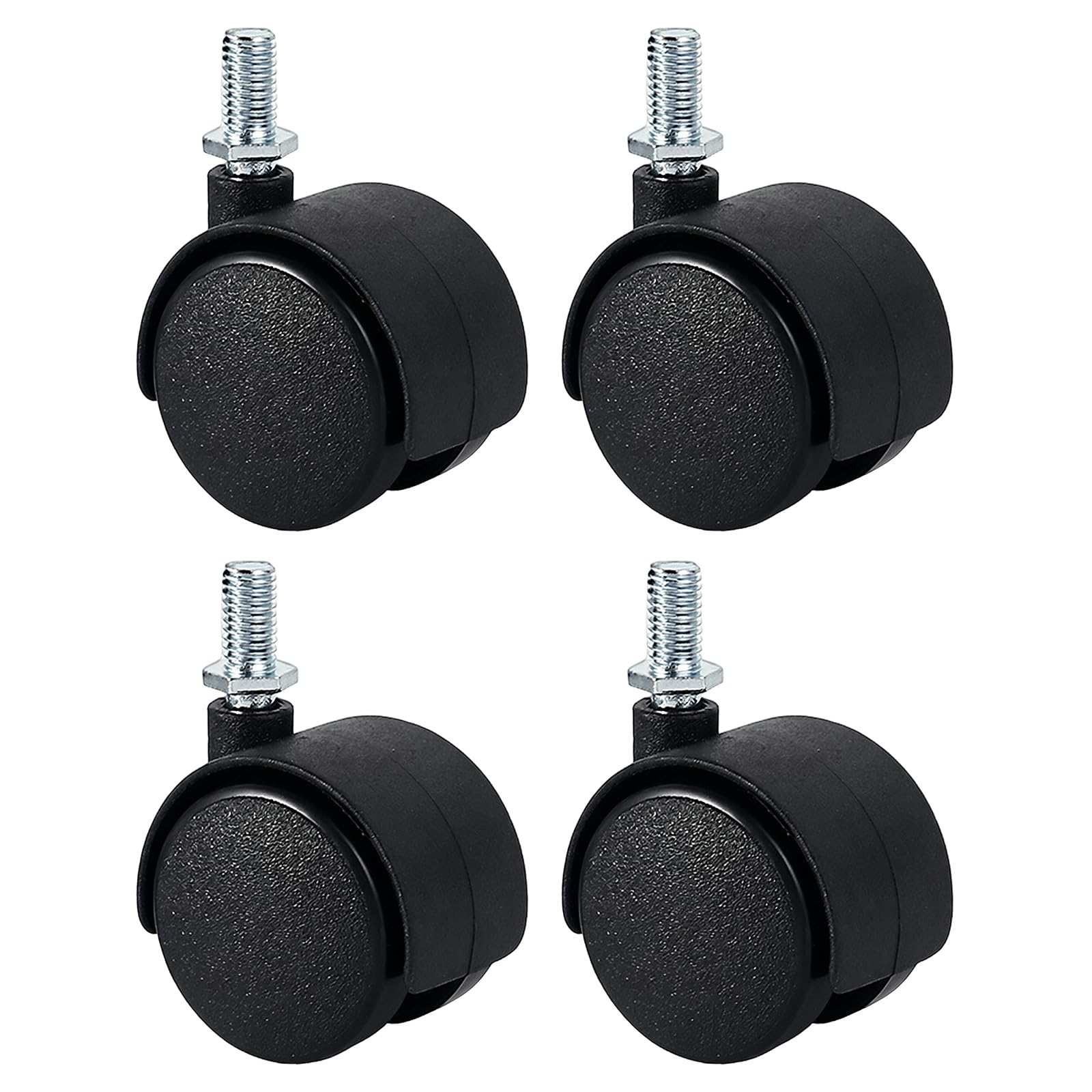 CUNZJIA 4Pcs Small Quiet Swivels Casters Moving Furniture Casters Pulleys 360 Degree Rotation Swivels Castors Easyly Install
