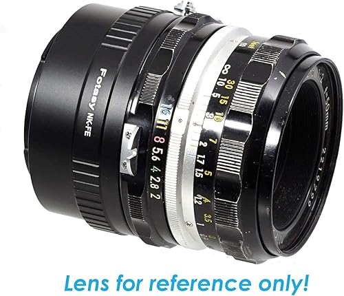 Miniatura 3 de Fotasy Adaptador manual de montura F a E-Mount, Nikkor F E, compatible con Sony a7 a7R a7s II III IV a9 a7c Alpha 1 a6600 a6500 a6400 a6300 a6100
