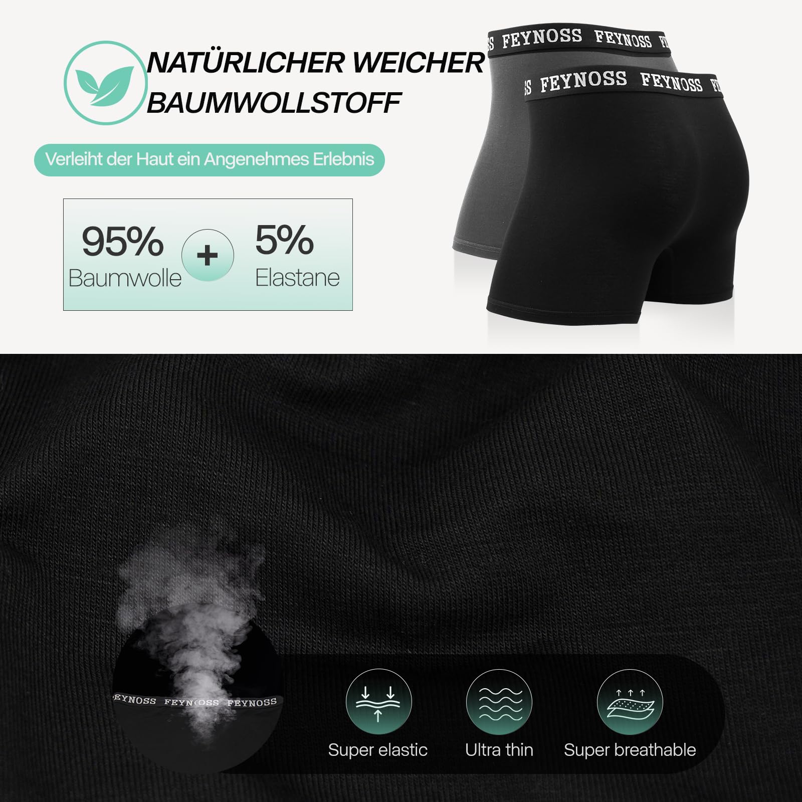Calzoncillos Hombre Bóxer de algodón, 10 Pack Boxer Hombre Pack con Cintura Elástica Ancha, Sin Etiquetas, Transpirables, Suaves para el día a día,XXL,1003