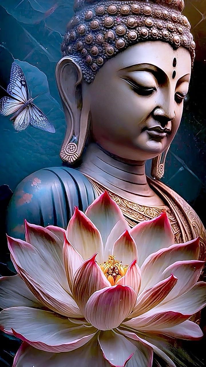 ZHUMUTO Large Diamond Painting Kits for Adults Buddha Lotus Butterfly — image 1
