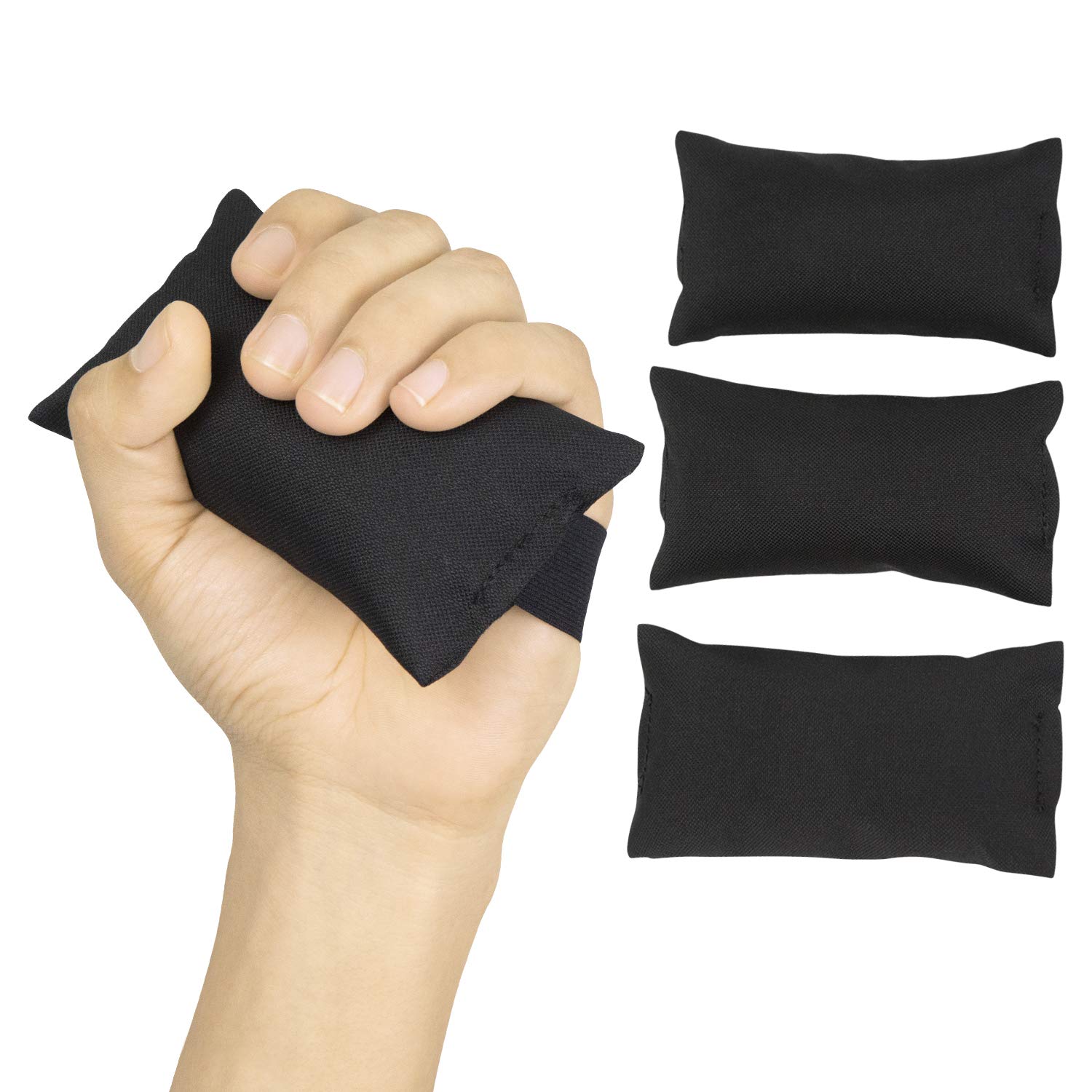 Vive Palm Grip Protector (3 Pack) - Hand and Finger Contracture Cushions - for Arthritis, Skin Breakdown, Exercise Strength - Comfortable Elastic Band Sized for Men and Women - Stroke Patient Rehab