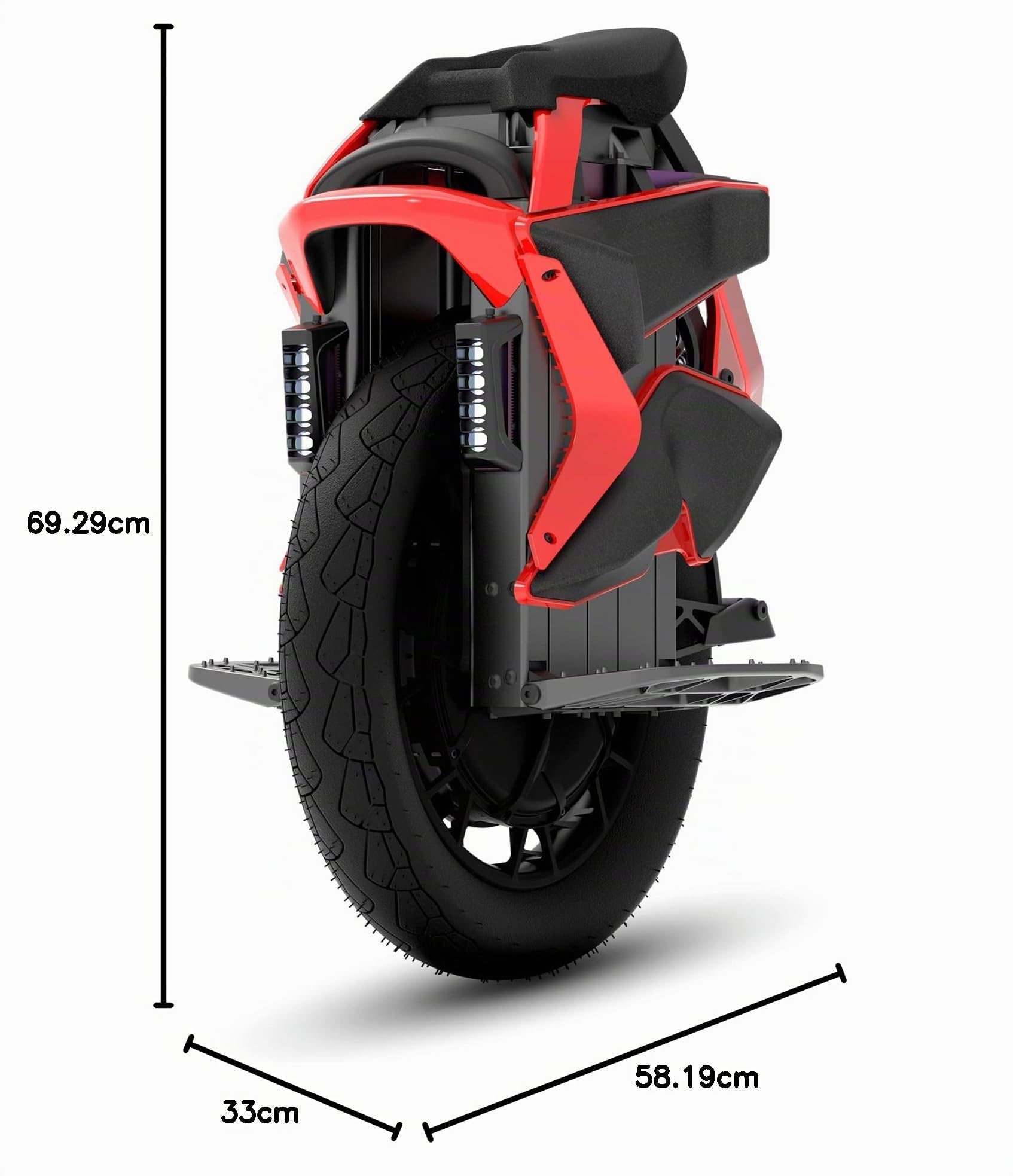 Gyroroue Kingsong S22 Eagle Noir et Rouge : Amazon.es: Deportes y